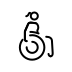 woman in manual wheelchair, medium skin tone